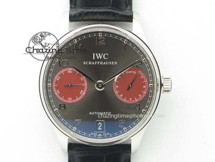 MIROTIME 0125 Bold Portuguese Real PR IW500704 ZF 1:1 Best Edition On Black Leather Strap A 7374